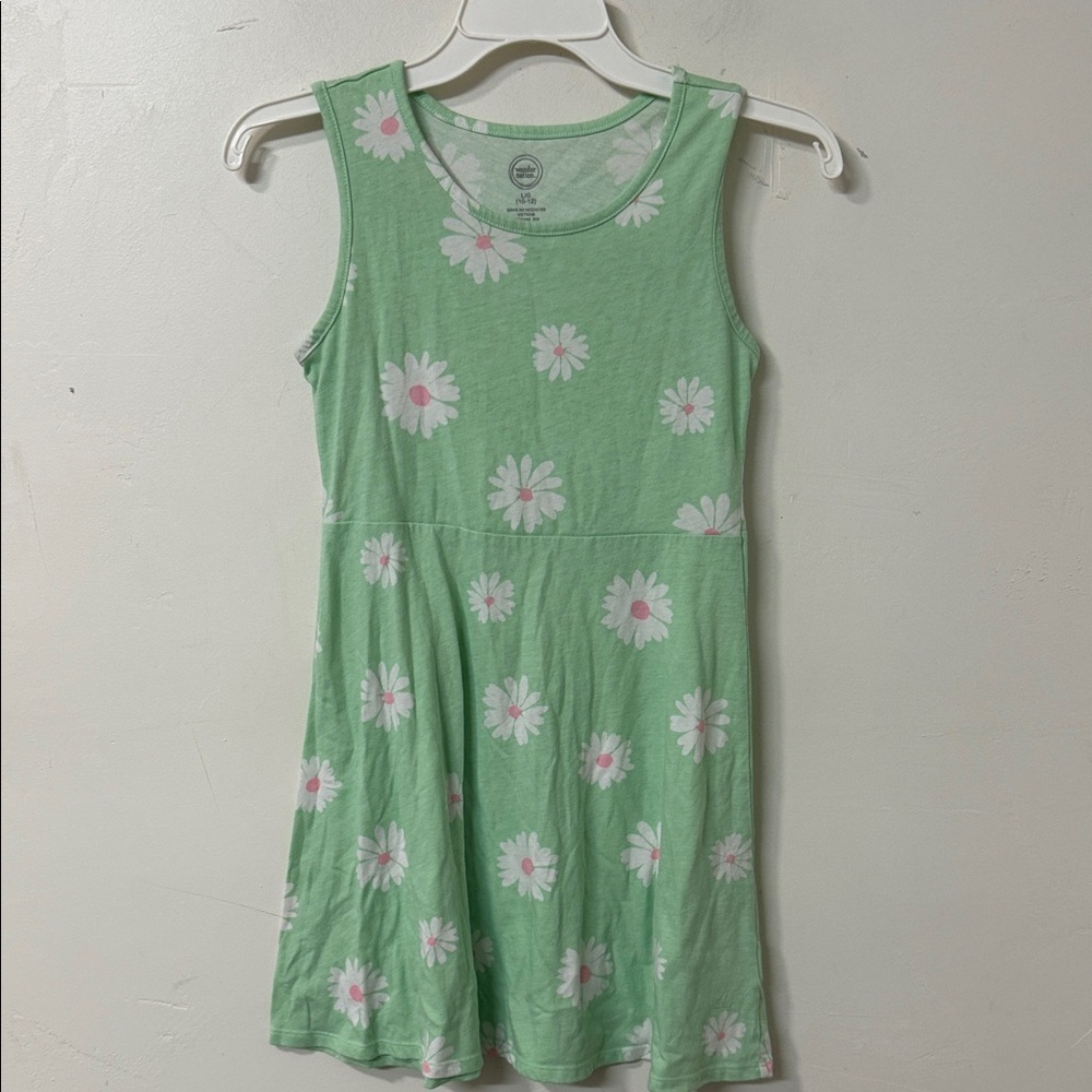 Wonder Nation Mint Green Floral Dress